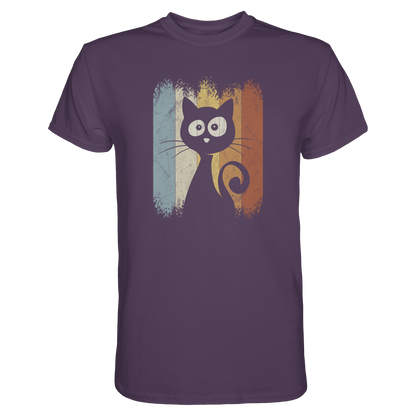 Retro Katze Silhouette - Premium Shirt