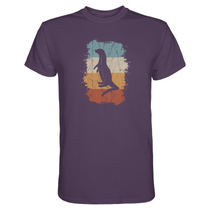 Retro Otter Fischotter Silhouette - Premium Shirt