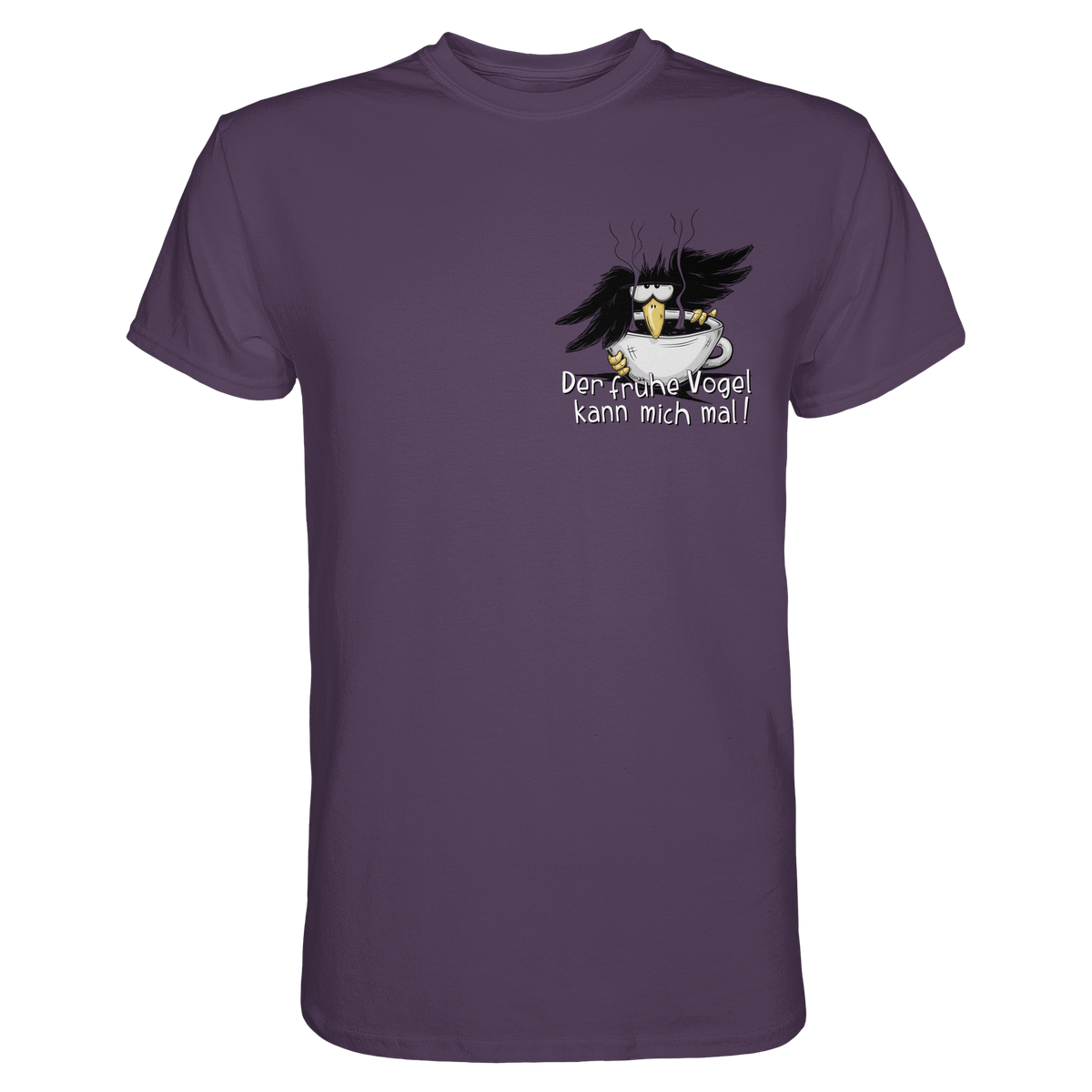 Der frühe Vogel kann mich mal | Kaffee Rabe - Premium Shirt