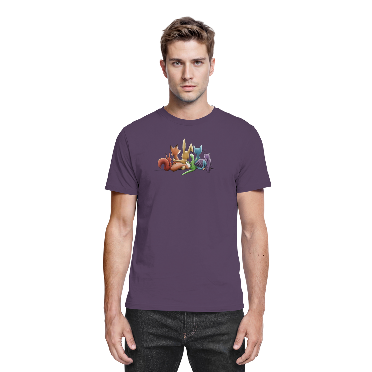 Regenbogen Tiere für Freundschaft, Toleranz und Vielfalt - Premium Shirt