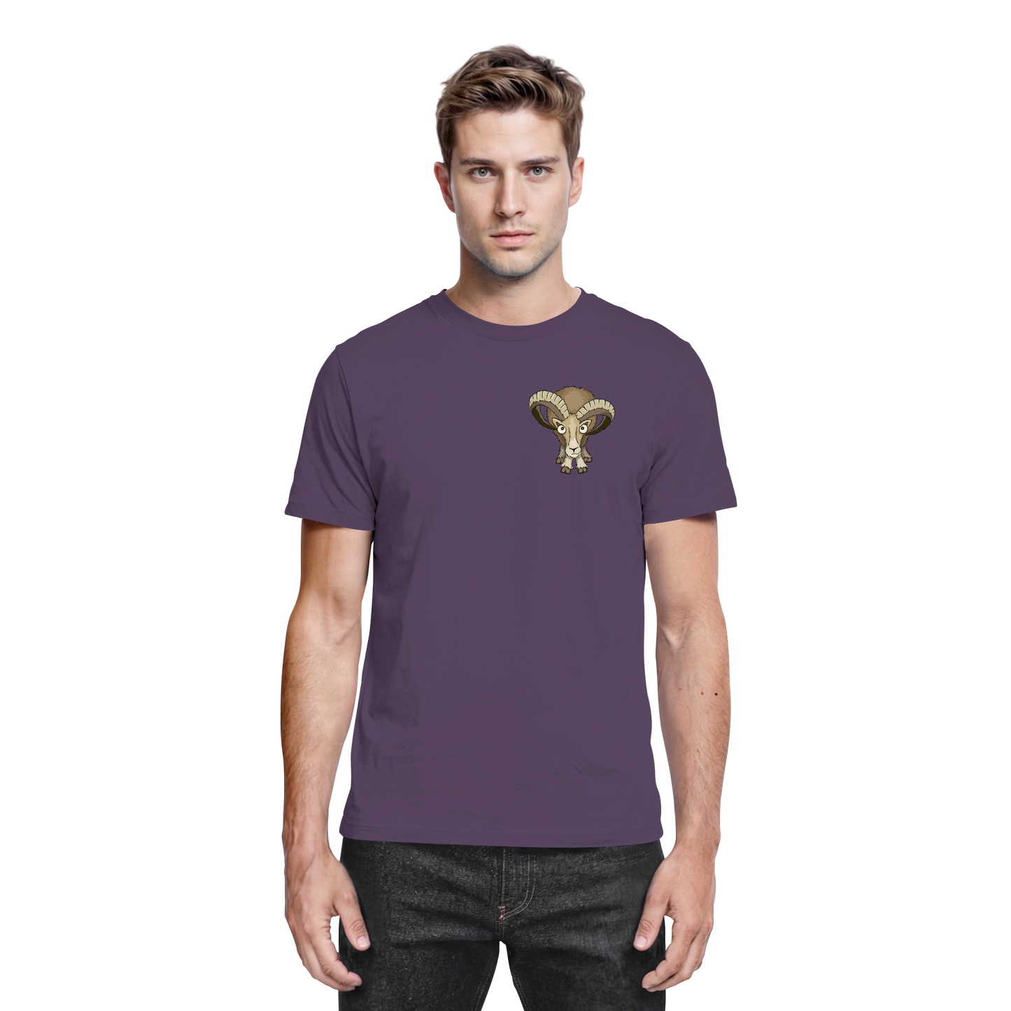 Bockiges Mufflon Widder Schafbock - Premium Shirt