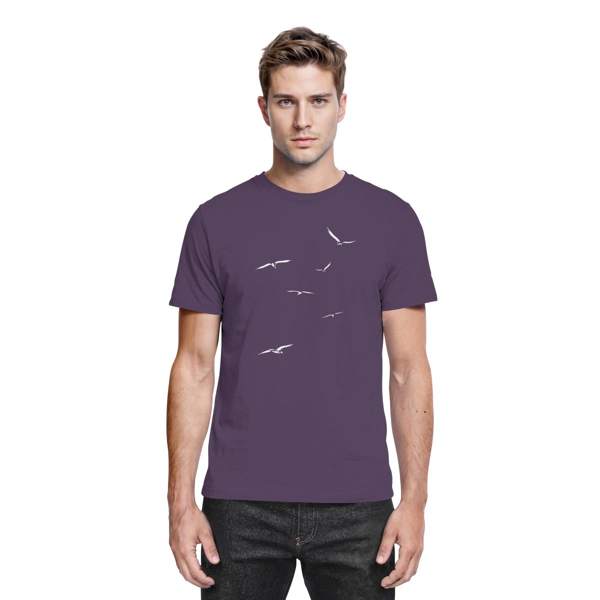 Vogelschwarm – Traum vom Fliegen - Premium Shirt