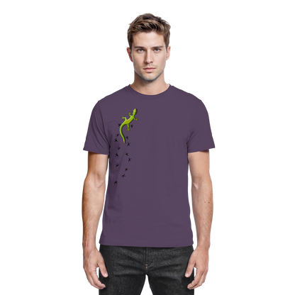Kletternder Gecko mit Spuren - Premium Shirt