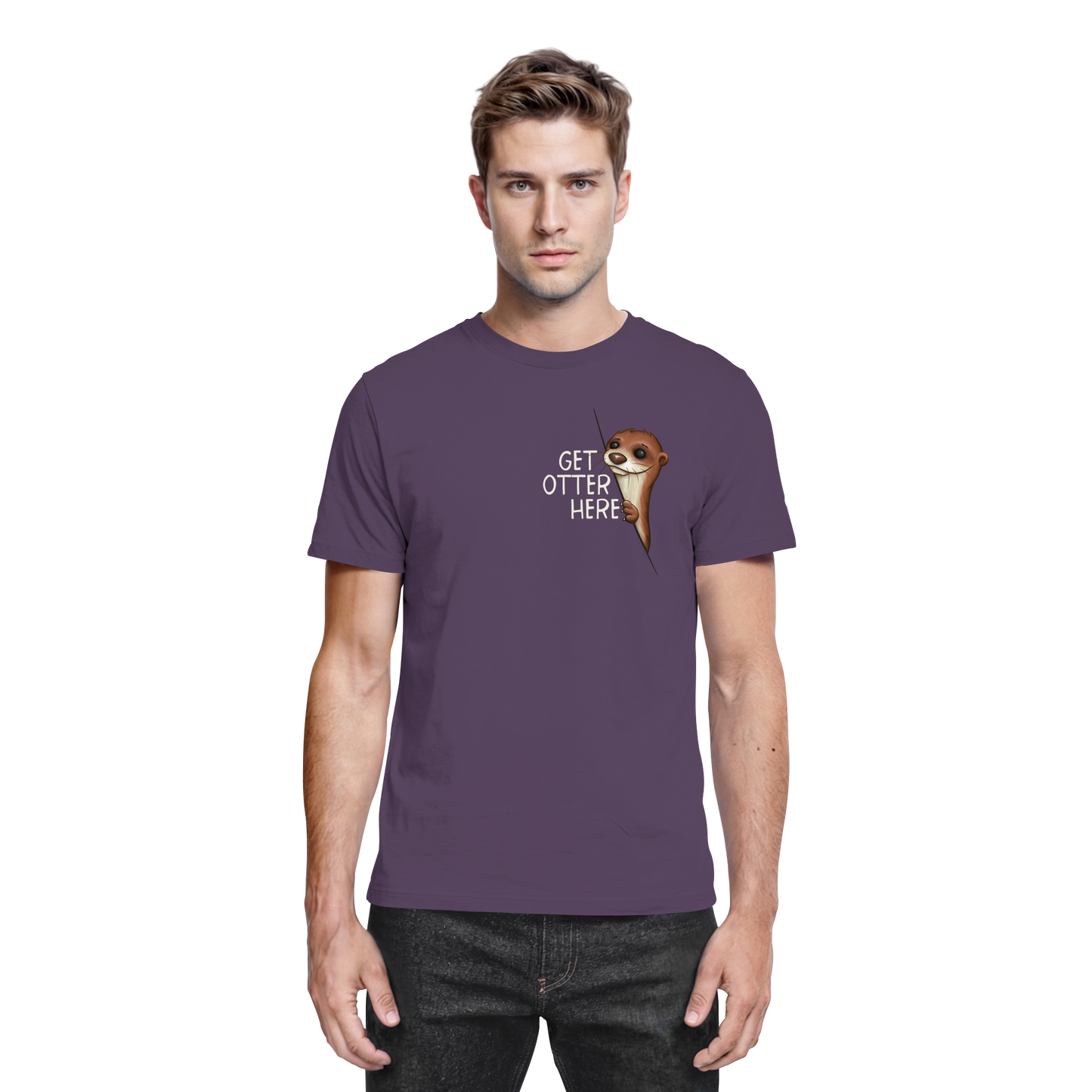 Get Otter Here | Lustiger Otter Kalauer - Premium Shirt