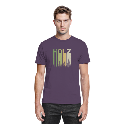 Holz Retro Wald Schriftzug - Premium Shirt