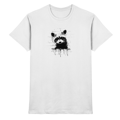 Funky Street Art Waschbär - Premium Shirt