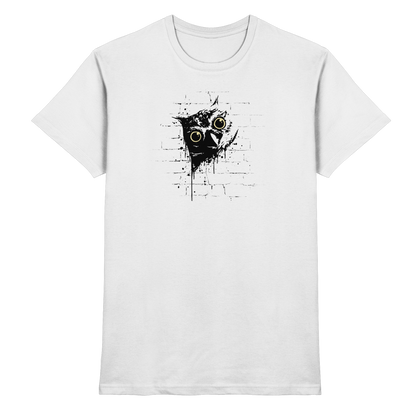 Lässige Street Art Eule - Premium Shirt