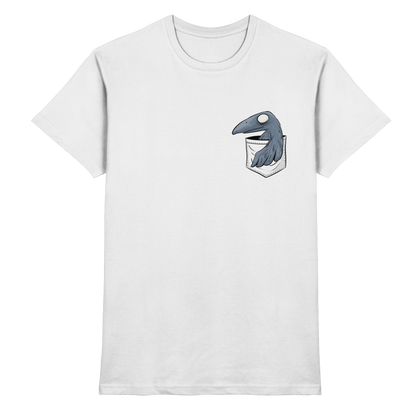 Grufti Rabe Krähe in der Tasche - Premium Shirt