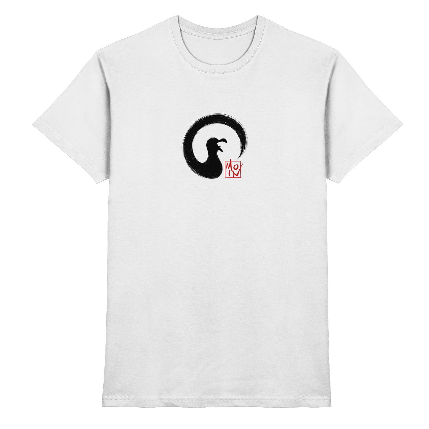 Moin kreischende japanische Enso Möwe - Premium Shirt