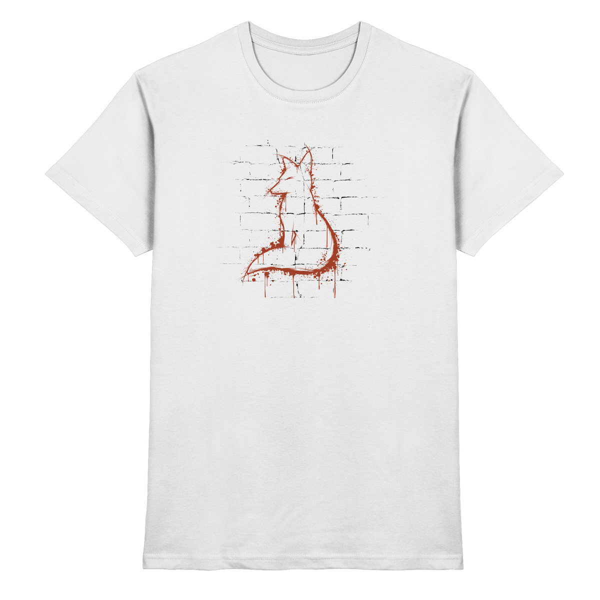 Street Art Fuchs Silhouette - Premium Shirt