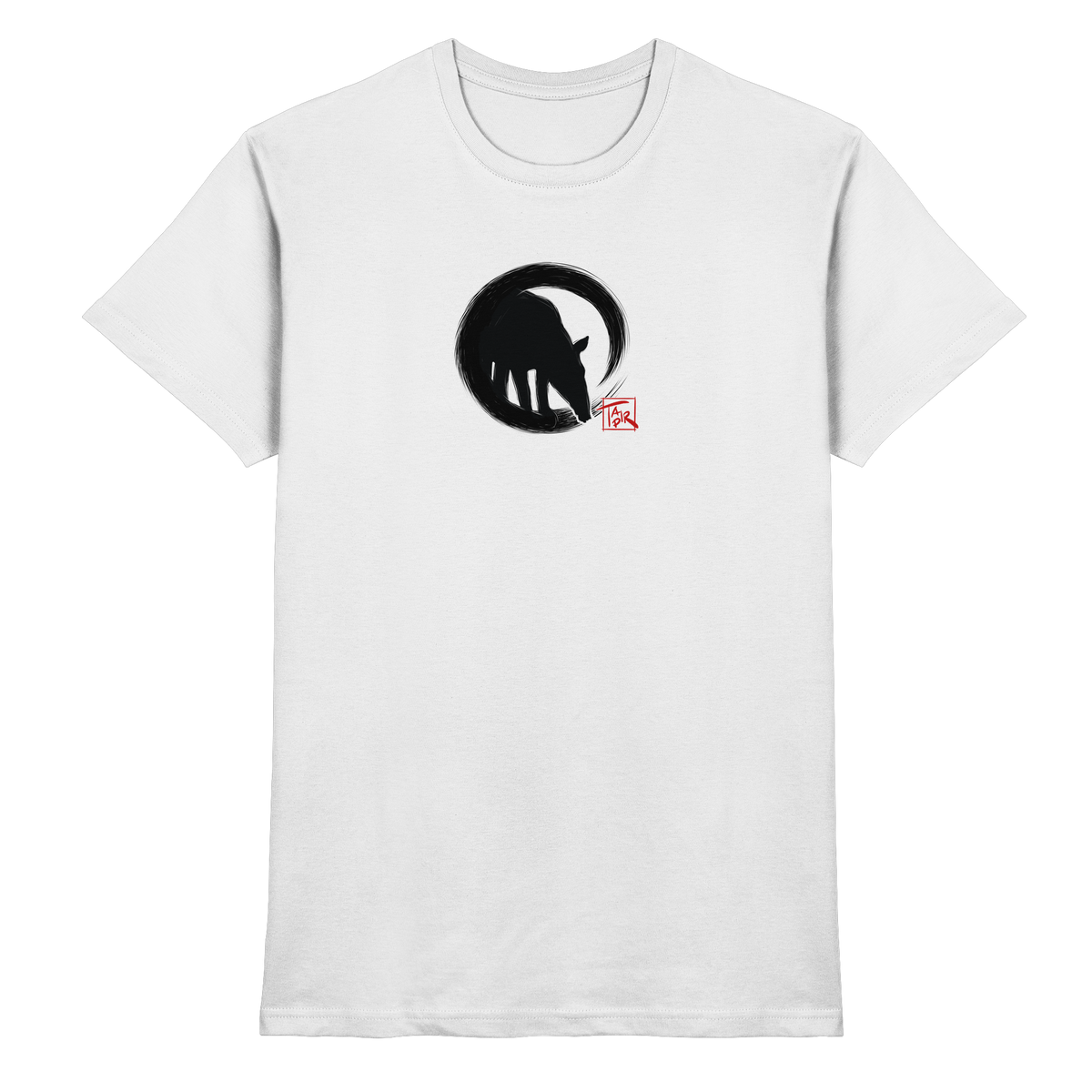 Zen Tapir im japanischen Enso Kreis - Premium Shirt