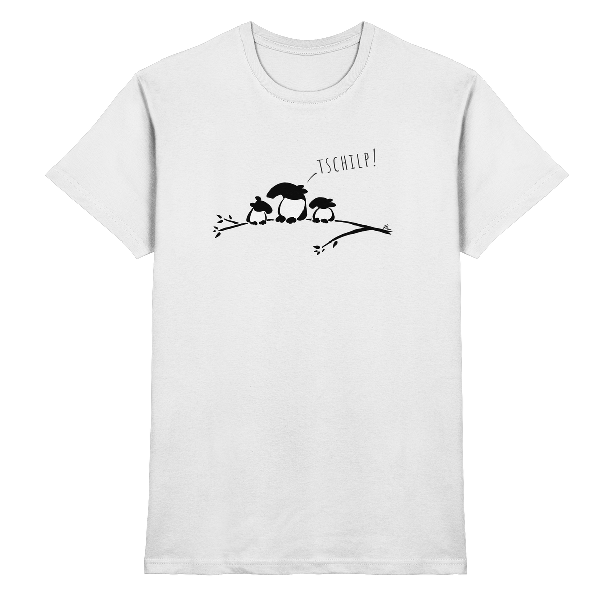 Drei kleine Tapir-Vögel - Premium Shirt
