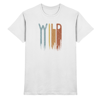 Wild Retro Schriftzug - Premium Shirt