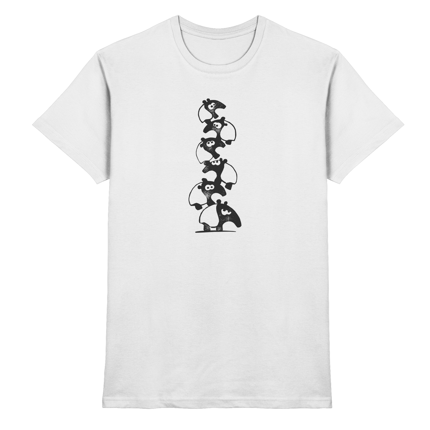 Lustiger Haufen aus Schabracken-Tapiren - Premium Shirt