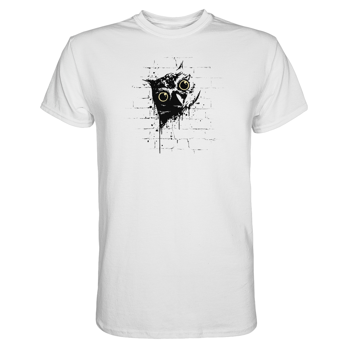 Lässige Street Art Eule - Premium Shirt