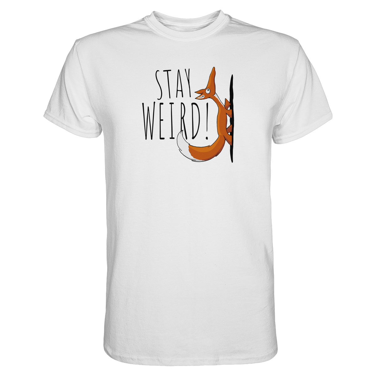 Stay Weird! Schräger Fuchs - Premium Shirt