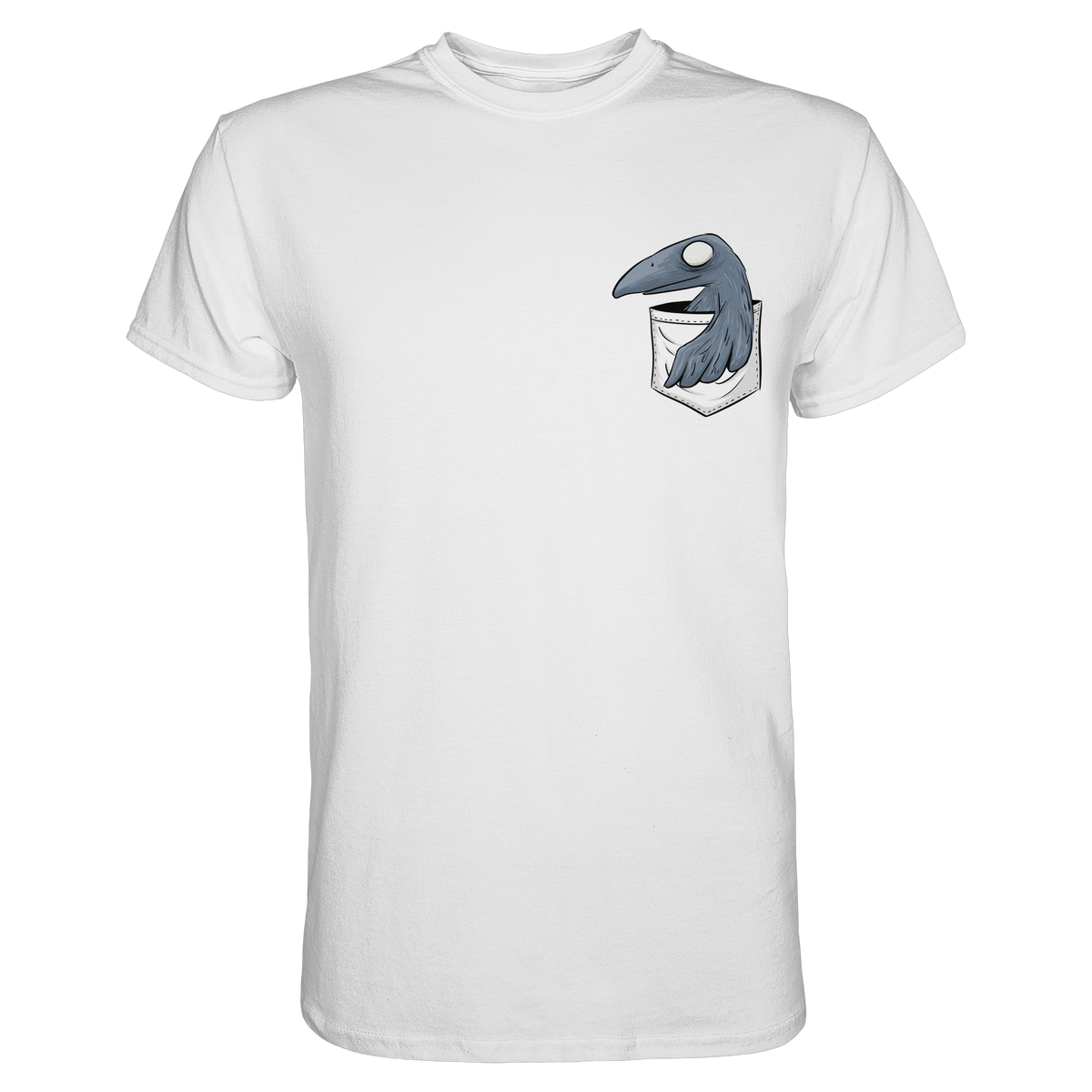 Grufti Rabe Krähe in der Tasche - Premium Shirt