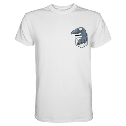 Grufti Rabe Krähe in der Tasche - Premium Shirt