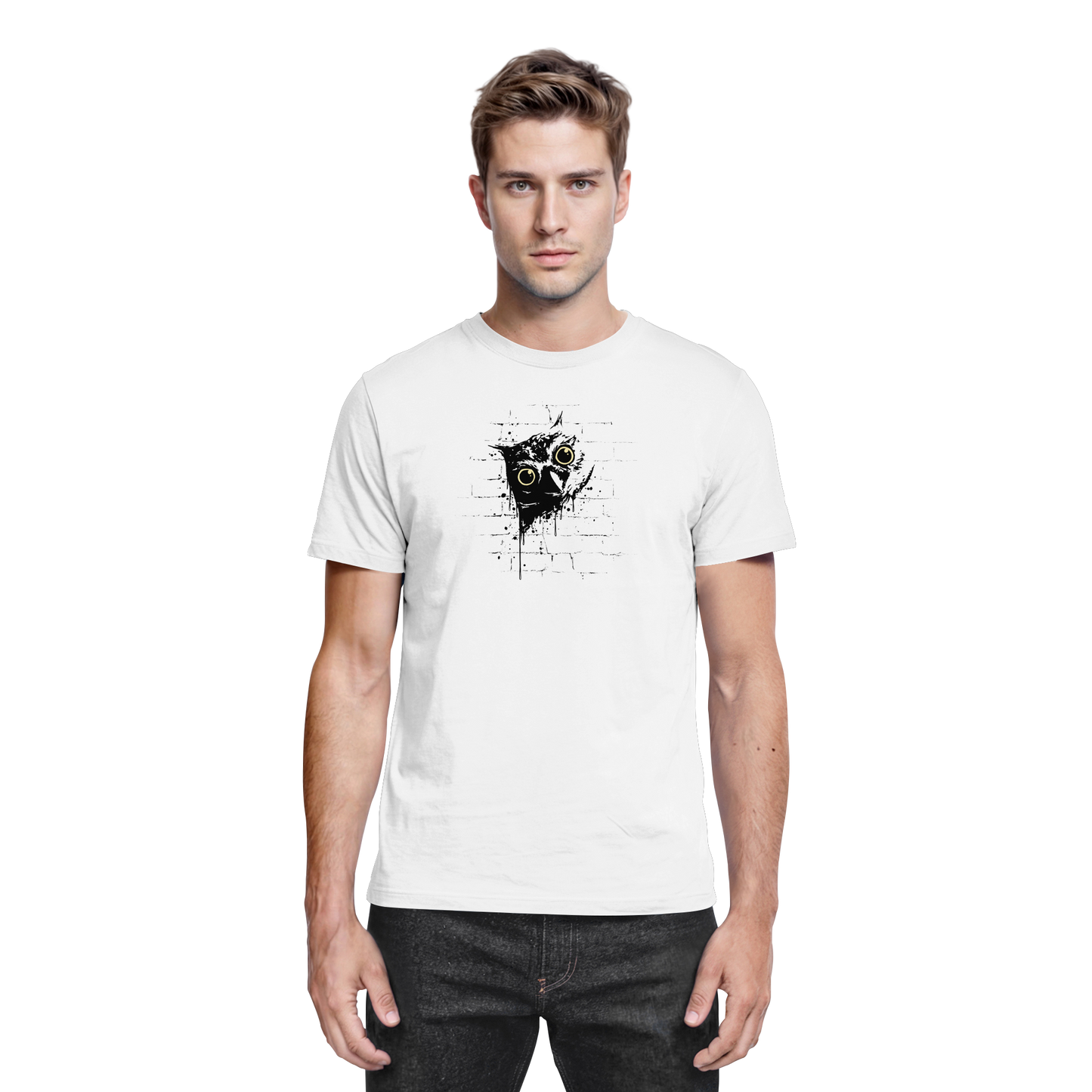 Lässige Street Art Eule - Premium Shirt