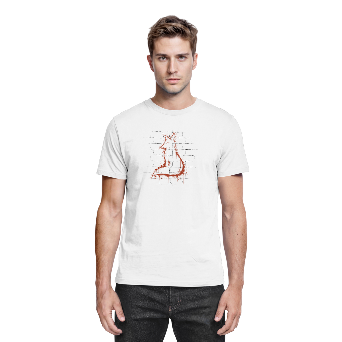 Street Art Fuchs Silhouette - Premium Shirt