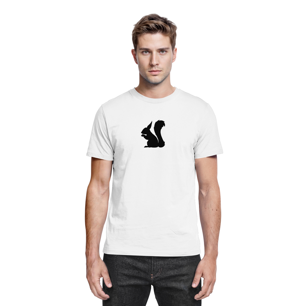 Eichhörnchen Silhouette - Premium Shirt