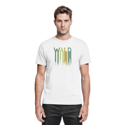 Wald Retro Forst Schriftzug - Premium Shirt