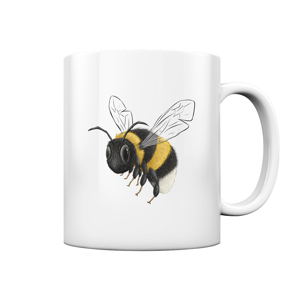 Kleine brummige Hummel - Tasse glossy