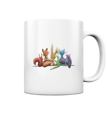 Regenbogen Tiere für Freundschaft, Toleranz und Vielfalt - Tasse glossy