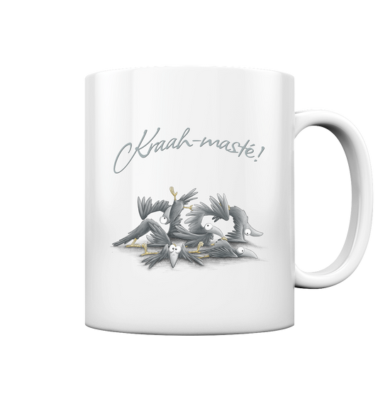 Kraah-masté! Yoga Raben Krähen - Tasse glossy