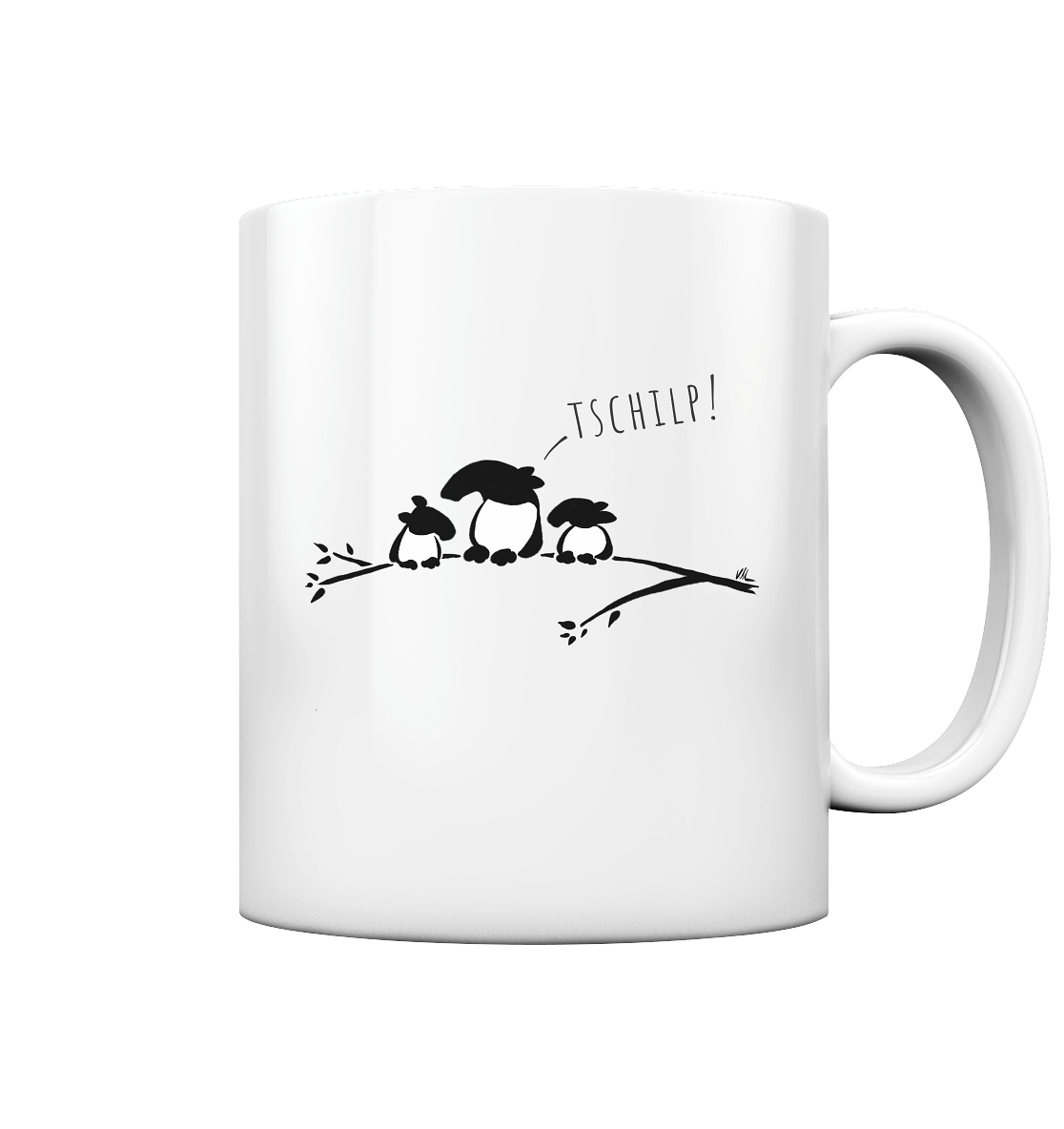 Drei kleine Tapir-Vögel - Tasse glossy