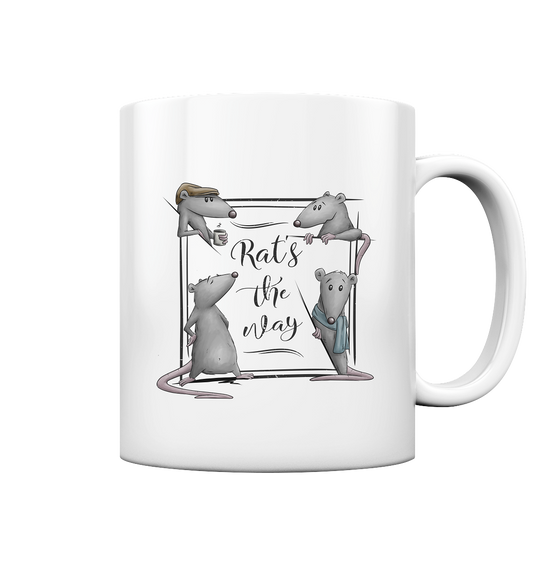 Rat’s The Way Kaffeehaus Ratten - Tasse glossy