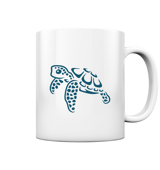 Lässig lustige Wasserschildkröte - Tasse glossy