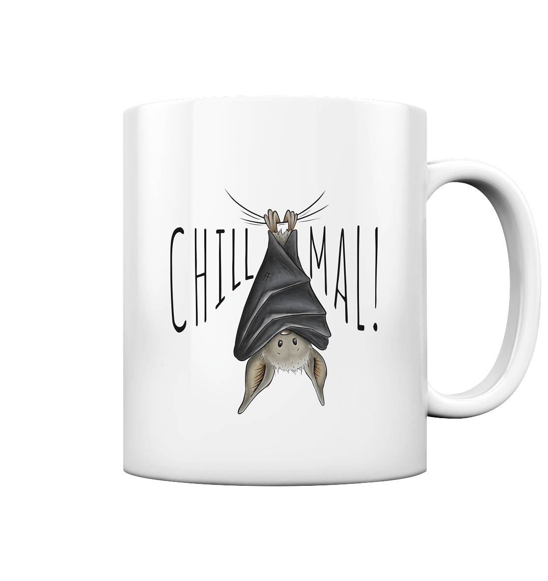 Chill Mal gemütliche Fledermaus - Tasse glossy