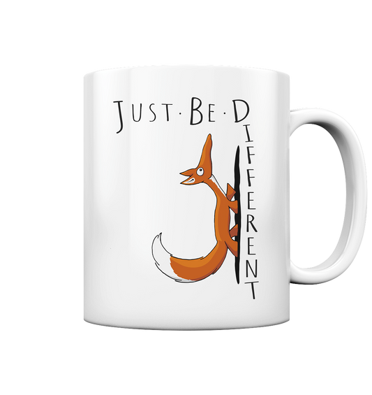 Just Be Different | Sei Anders, kleiner Fuchs - Tasse glossy