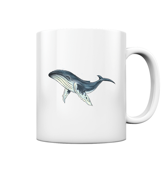 Tiefsee Ozean-Riese Buckelwal - Tasse glossy