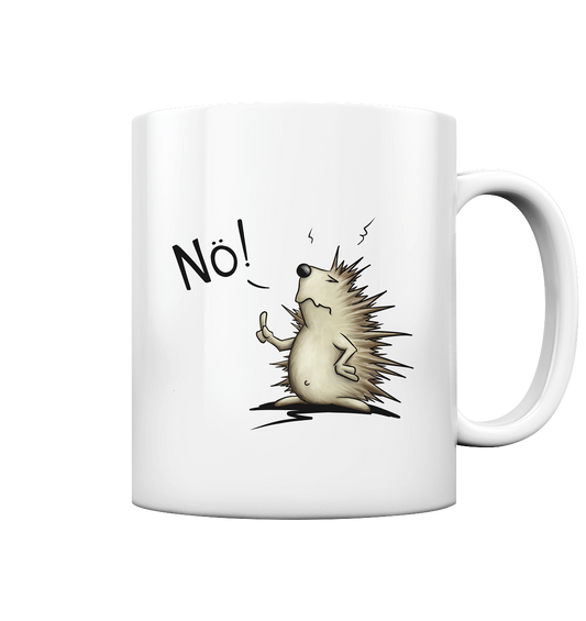 Nö! Grummeliger Igel - Tasse glossy