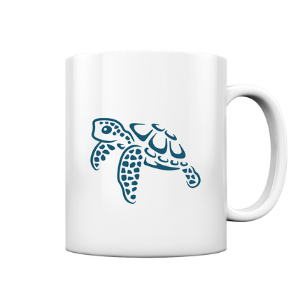 Lässig lustige Wasserschildkröte - Tasse glossy