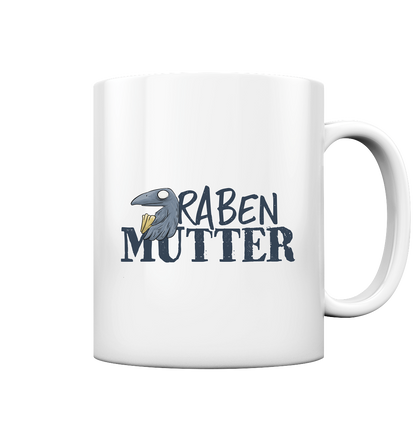 Rabenmutter Krähenmama - Tasse glossy