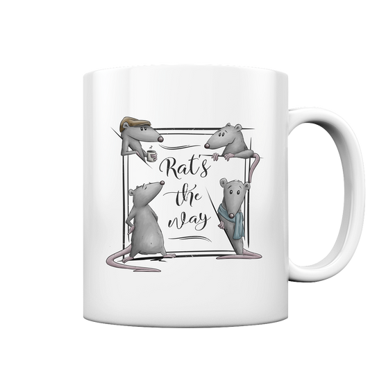 Rat’s The Way Kaffeehaus Ratten - Tasse glossy