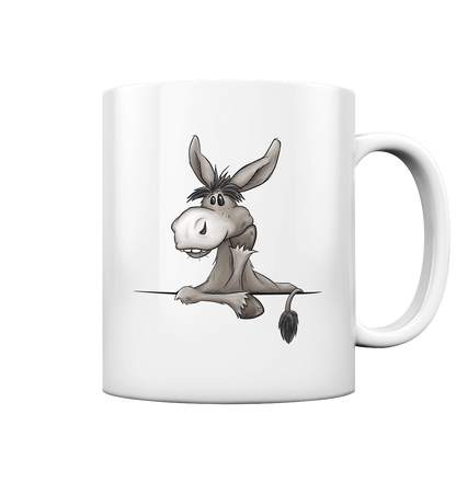 Lustiger lässiger Esel - Tasse glossy