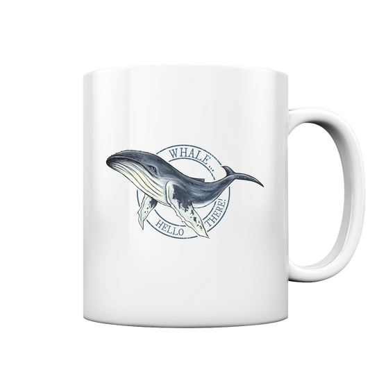 Whale, Hello There | Buckelwal - Tasse glossy