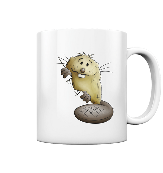 Lustiger frecher Biber - Tasse glossy