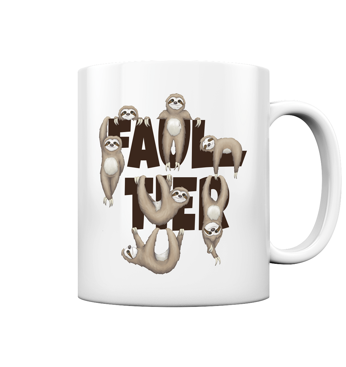 Viele gechillte Faultiere - Tasse glossy