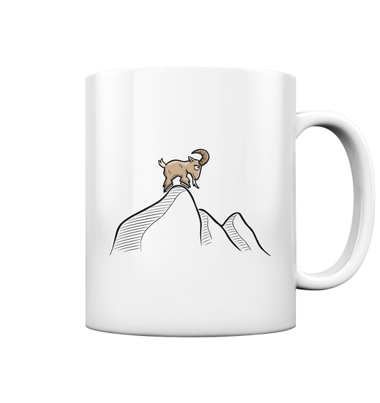 Ziegenbock in den Bergen - Tasse glossy