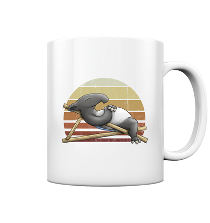 Lässiger Retro Sundown Tapir - Tasse glossy