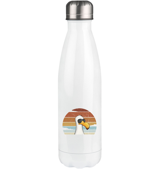 Cool lässige Retro Möwe - Thermoflasche 500ml