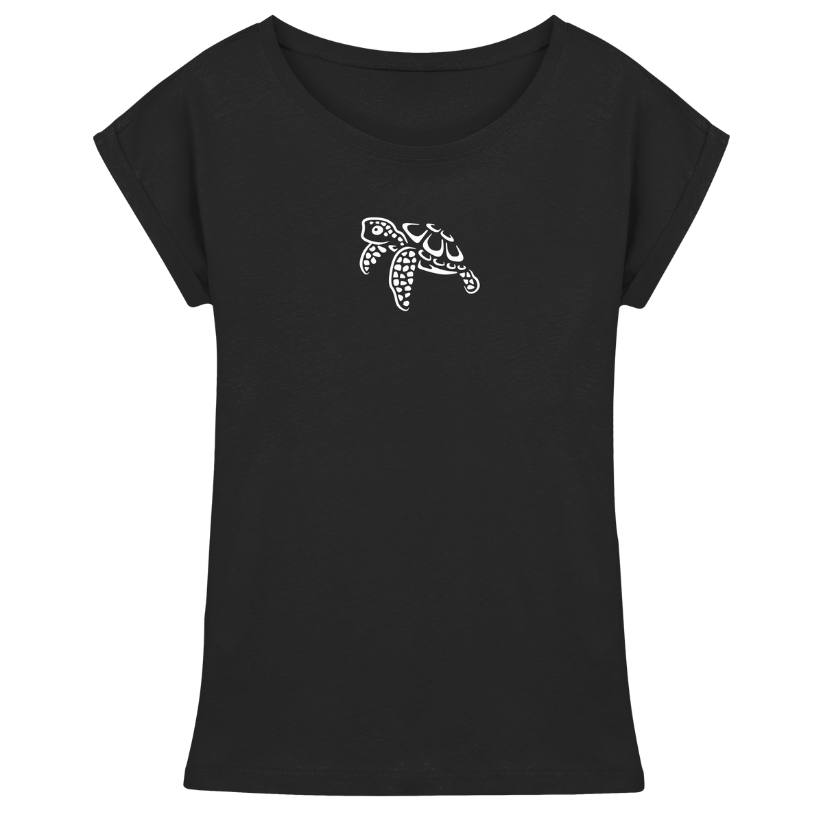 schwimmende Meeres-Schildkröte - Womens Extended Shoulder T-Shirt