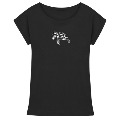 schwimmende Meeres-Schildkröte - Womens Extended Shoulder T-Shirt