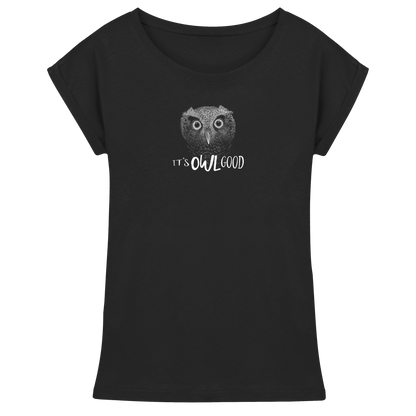 OWL Good | Kritzel-Kunst-Eule - Womens Extended Shoulder T-Shirt
