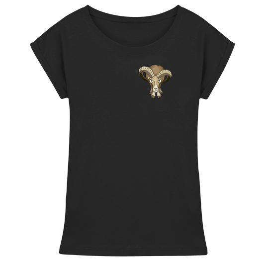 Bockiges Mufflon Widder Schafbock - Womens Extended Shoulder T-Shirt